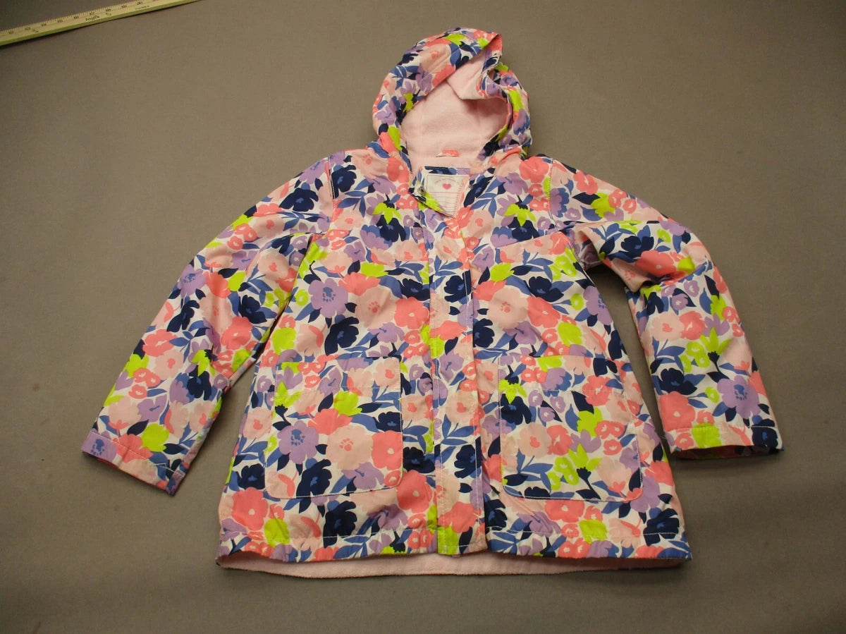 CARTER' Girls Multicolor Full  Snap Pocket Insulated Jacket