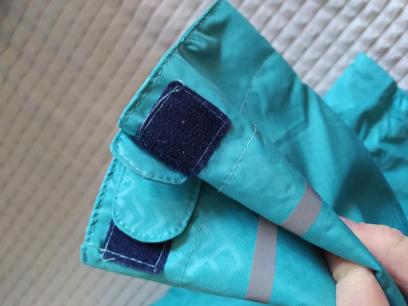 The North Face Aqua color Womens Waterproof Hooded Rain Jacket