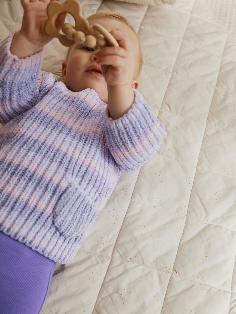 Next purple space Dye chenille jumper