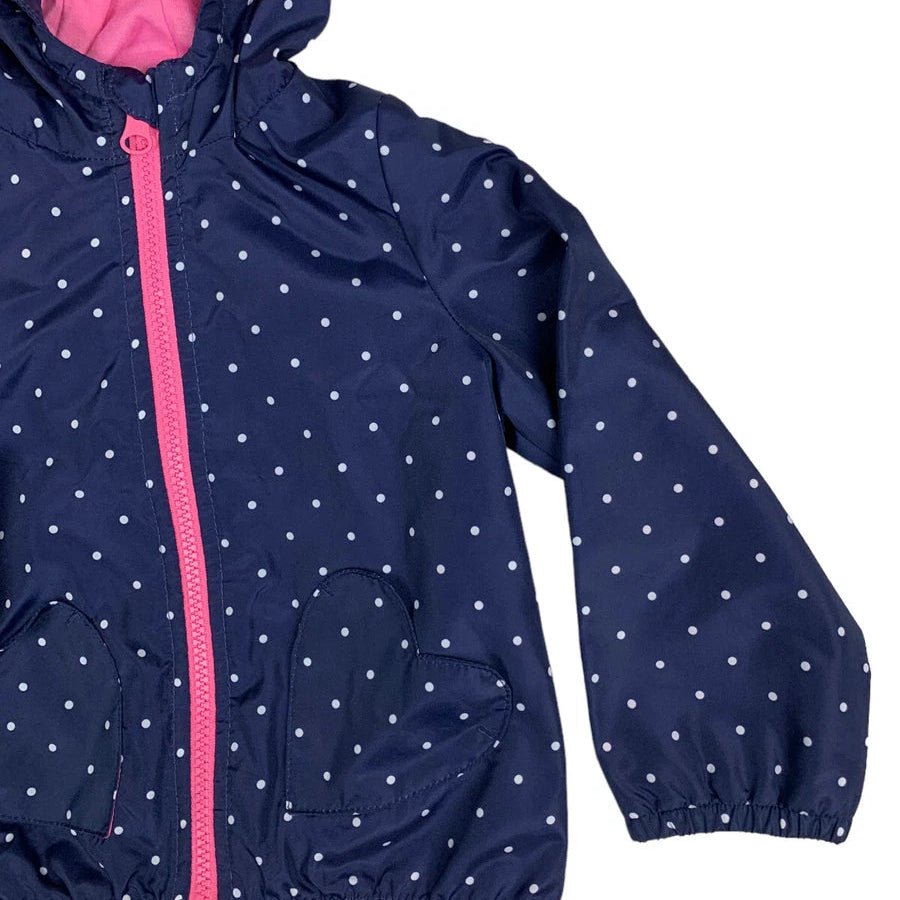 Carters Raincoat White Polka Dots