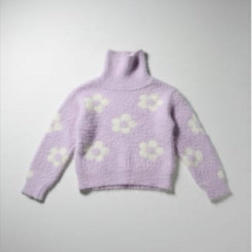 M&S A comfortable girls' sweater with a soft touch that keeps children warm.