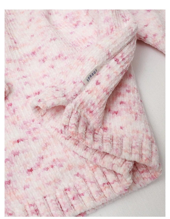 Chenille Knit Jumper in Bone