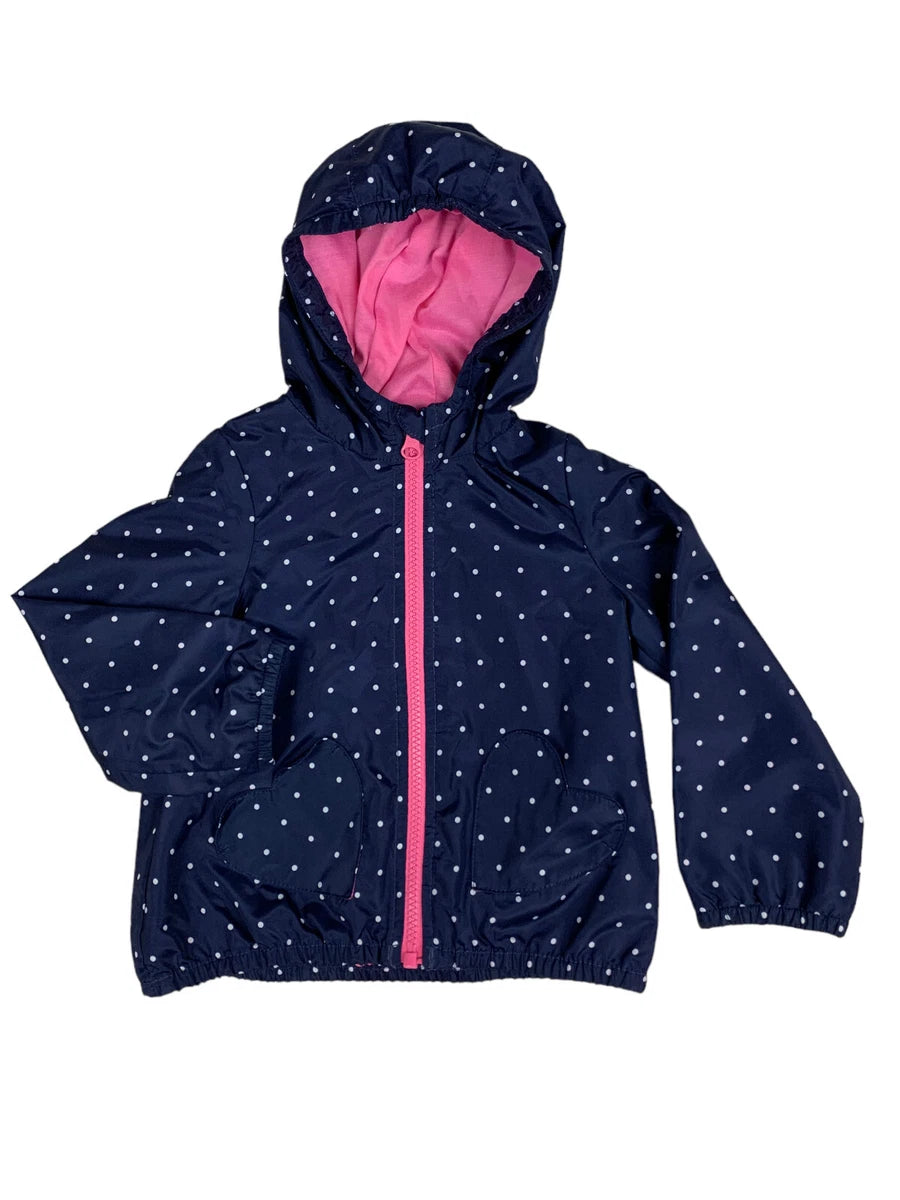 Carters Raincoat White Polka Dots