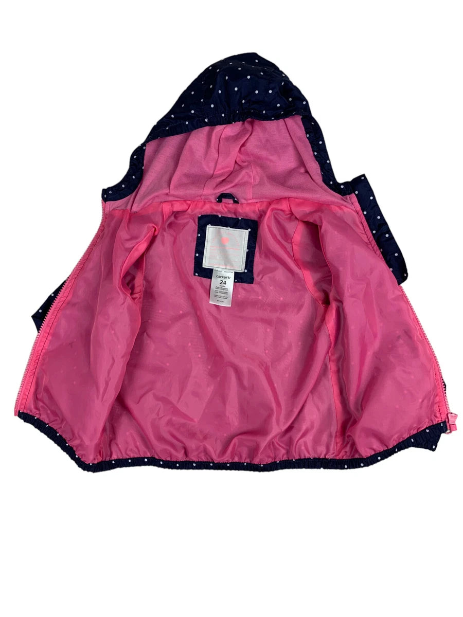 Carters Raincoat White Polka Dots